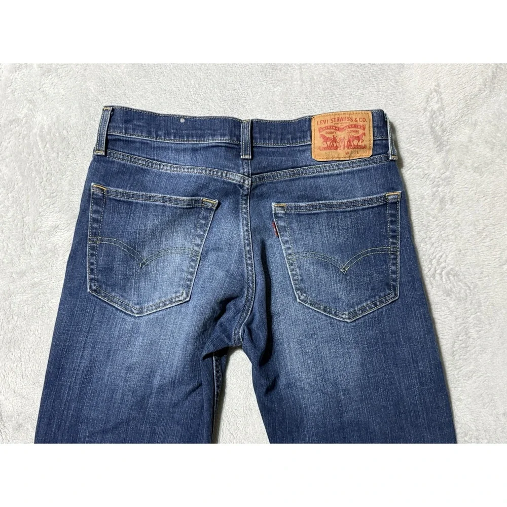 Levis 527 Jeans Mens 29x27 Blue Regular Bootcut Mid Rise Medium Wash Denim